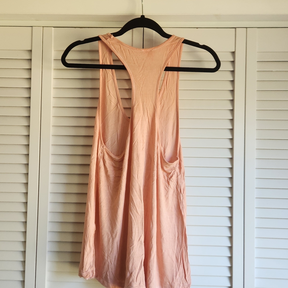Free People Pink T-Strap Plunge Top - Picture 5 of 6